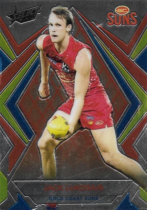 Jack Lukosius #L87 Gold Coast Suns | Luminous 2024 Select AFL Footy Stars | Trading Card