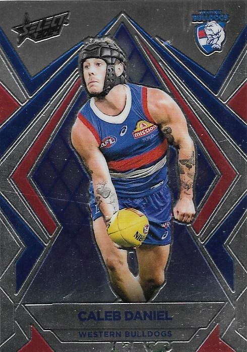 Caleb Daniel #L172 Western Bulldogs | Luminous 2024 Select AFL Footy Stars | Trading Card