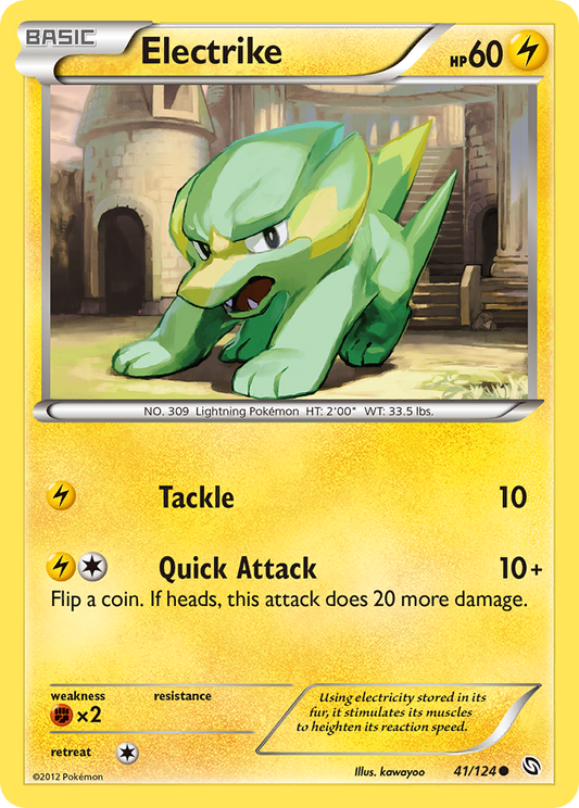 Electrike 41/124 Common | Dragons Exalted | Pokemon Card