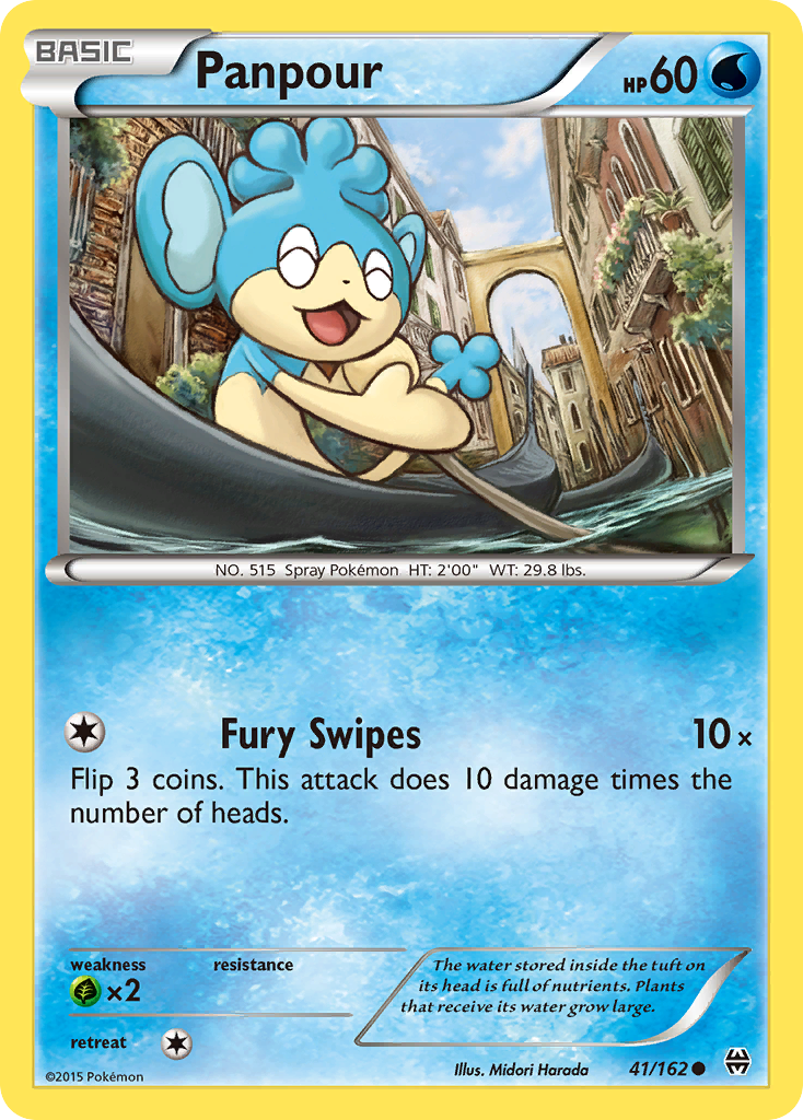 Panpour 41/162 Common | BREAKthrough | Pokemon Card