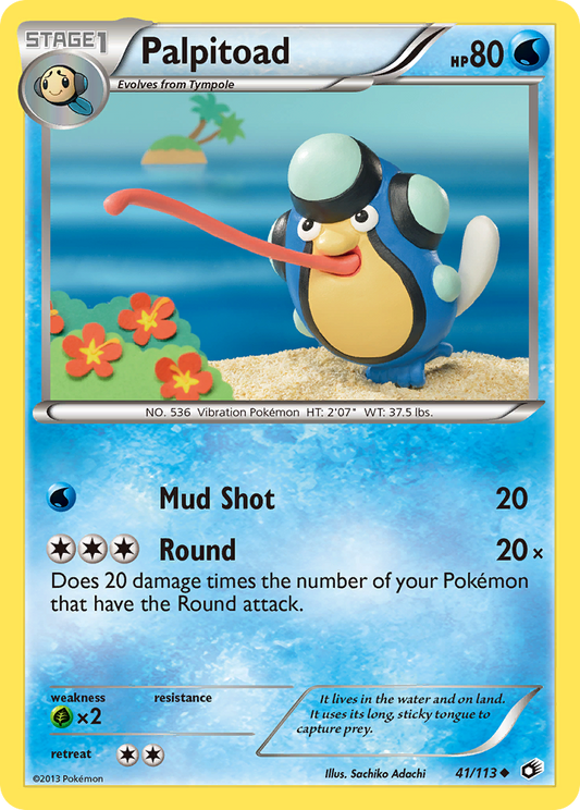 Palpitoad 41/113 Uncommon | Legendary Treasures | Pokemon Card