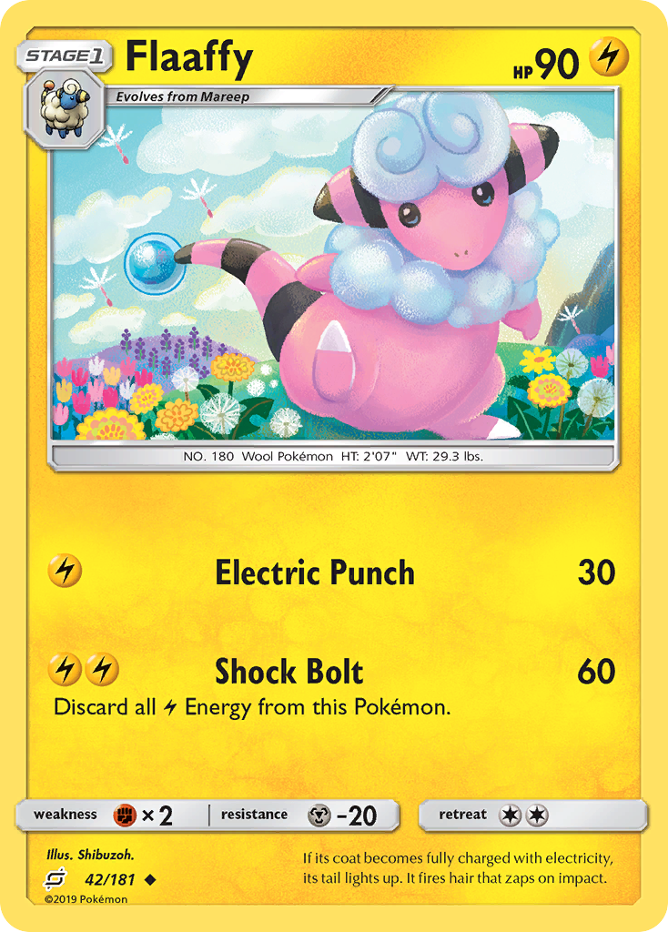 Flaaffy 42/181 Uncommon | Team Up | Pokemon Card