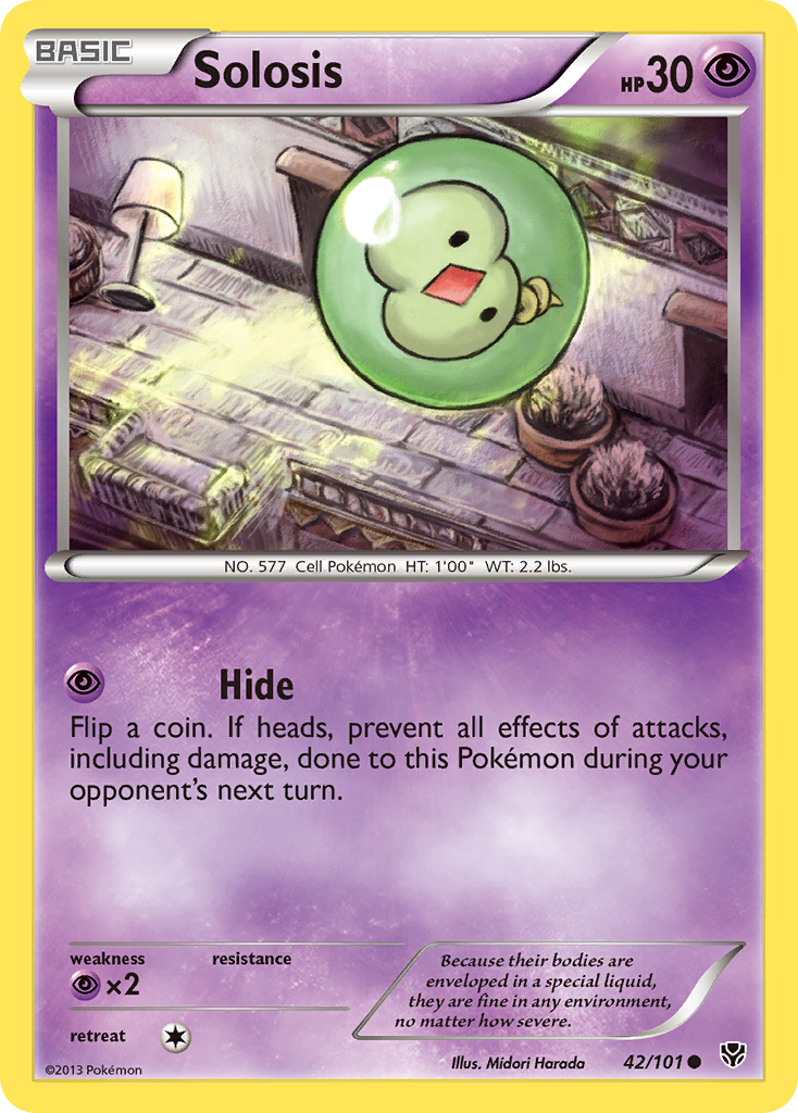 Solosis 42/101 Common | Plasma Blast | Pokemon Card