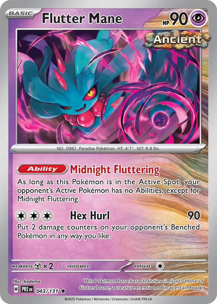 Flutter Mane 43/131 Reverse Holo | Prismatic Evolutions | Pokemon Card