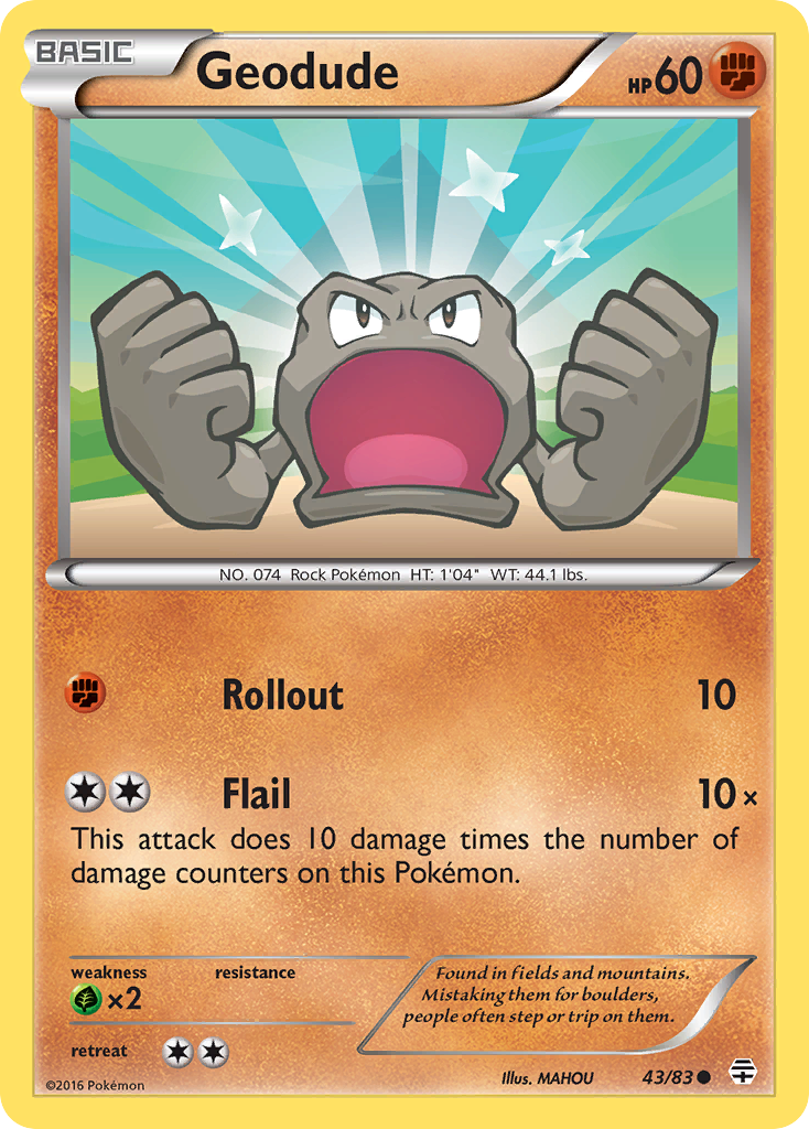 Geodude 43/83 Common | Generations | Pokemon Card