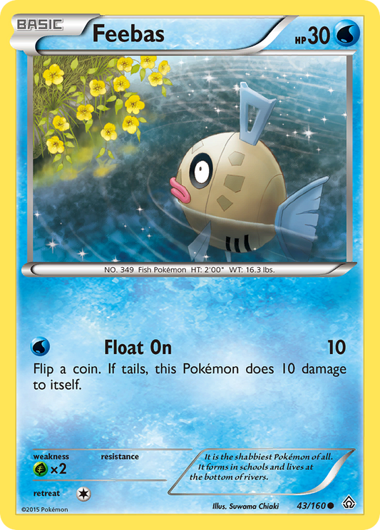 Feebas 43/160 Common | Primal Clash | Pokemon Card