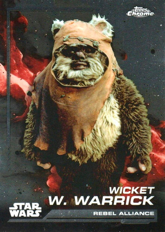 Wicket W. Warrick #123 | 2024 Topps Chrome Star Wars | Trading Card