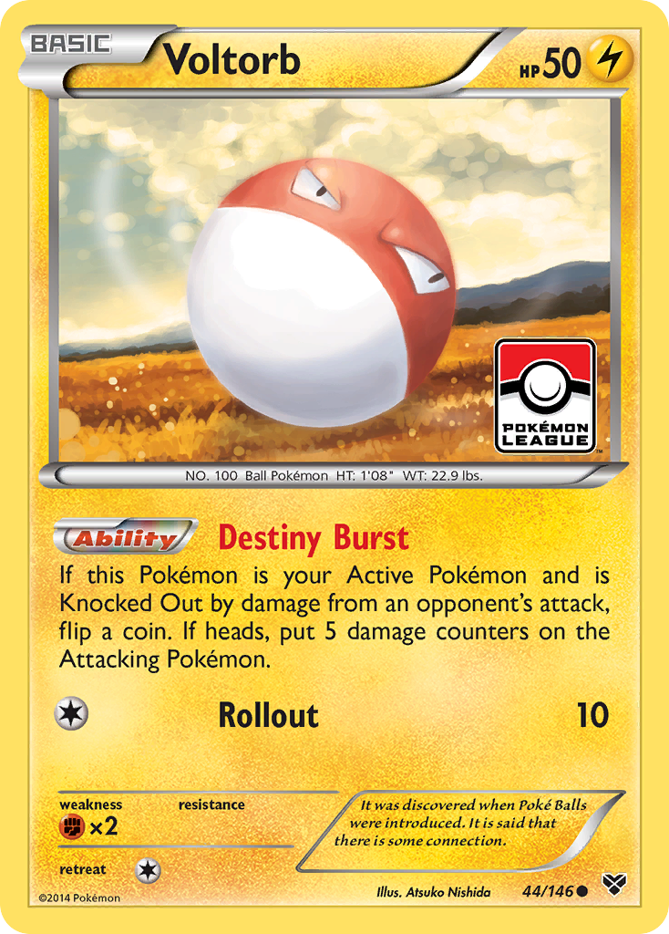 Voltorb 44/146 Common | XY | Pokemon Card