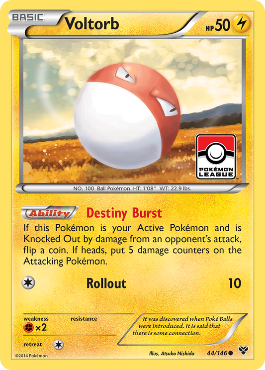 Voltorb 44/146 Common | XY | Pokemon Card