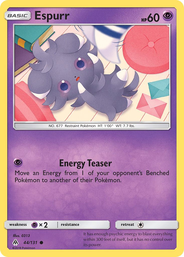 Espurr 44/131 Common | Forbidden Light | Pokemon Card