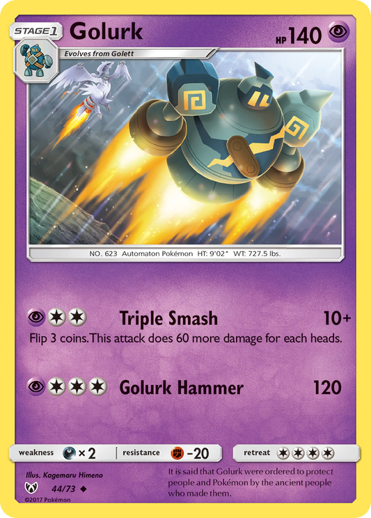 Golurk 44/73 Uncommon | Shining Legends | Pokemon Card