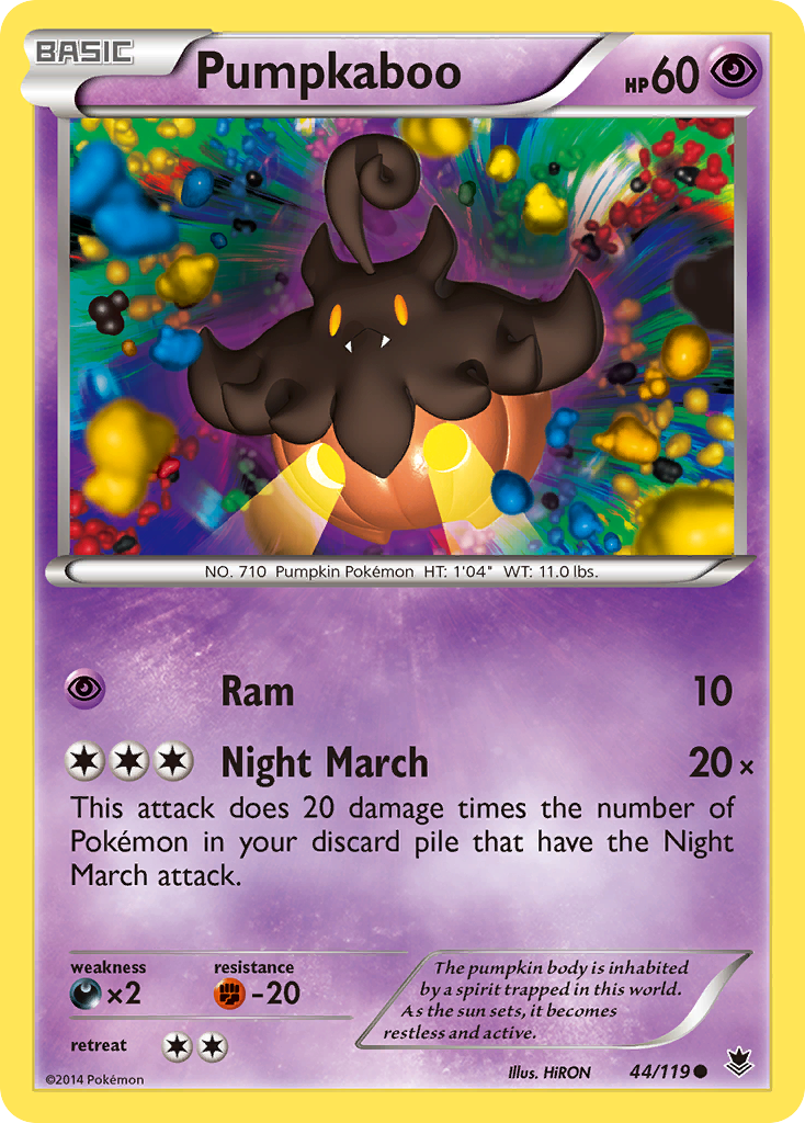 Pumpkaboo 44/119 Common | Phantom Forces | Pokemon Card