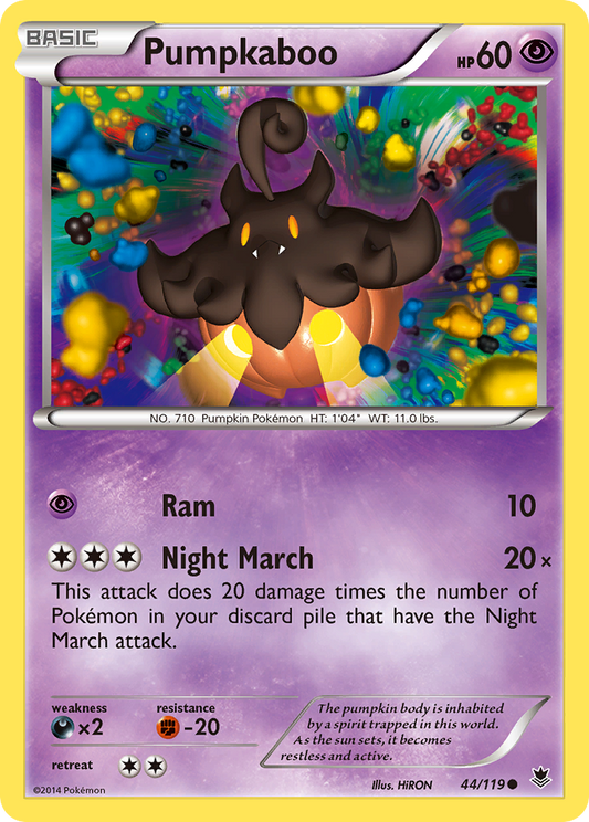 Pumpkaboo 44/119 Common | Phantom Forces | Pokemon Card