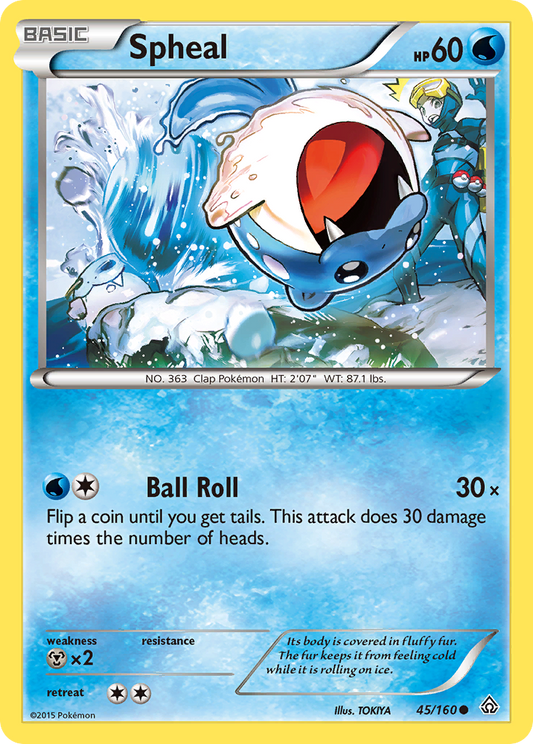 Spheal 45/160 Common | Primal Clash | Pokemon Card