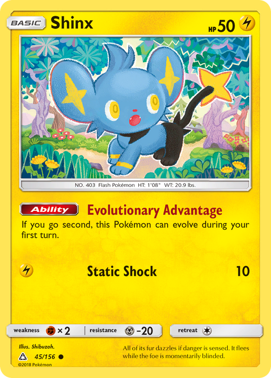 Shinx 45/156 Common | Ultra Prism | Pokemon Card