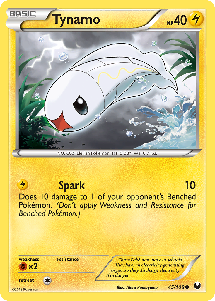 Tynamo 45/108 Common | Dark Explorers | Pokemon Card