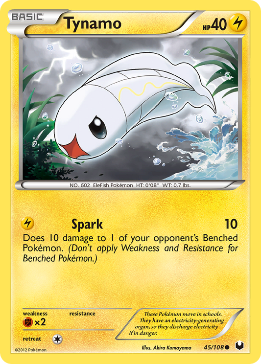 Tynamo 45/108 Common | Dark Explorers | Pokemon Card