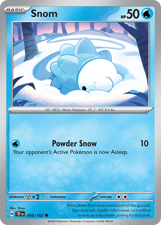 Snom 45/162 Common | Temporal Forces | Pokemon Card