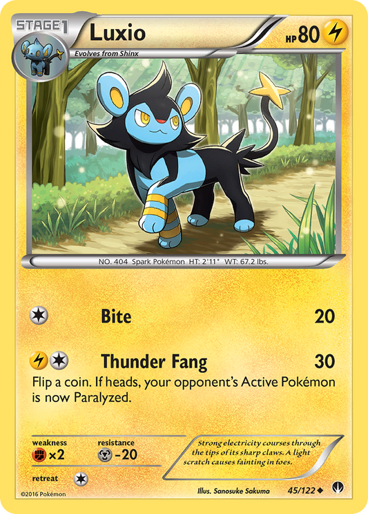 Luxio 45/122 Uncommon | BREAKpoint | Pokemon Card