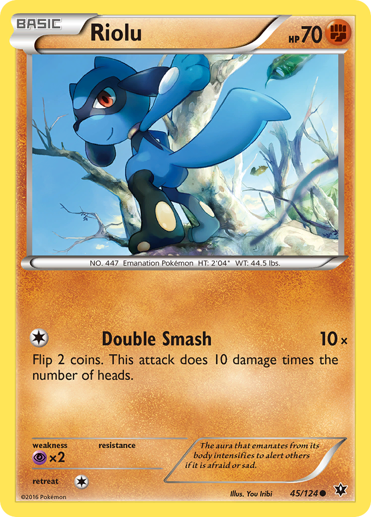 Riolu 45/124 Common | Fates Collide | Pokemon Card