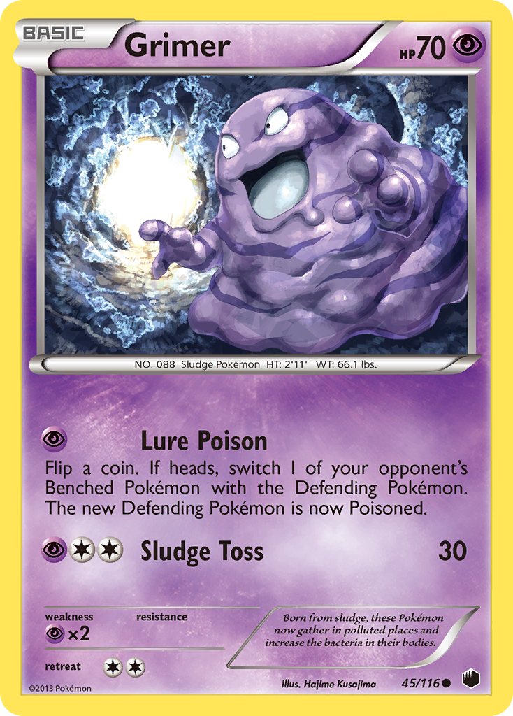 Grimer 45/116 Common | Plasma Freeze | Pokemon Card