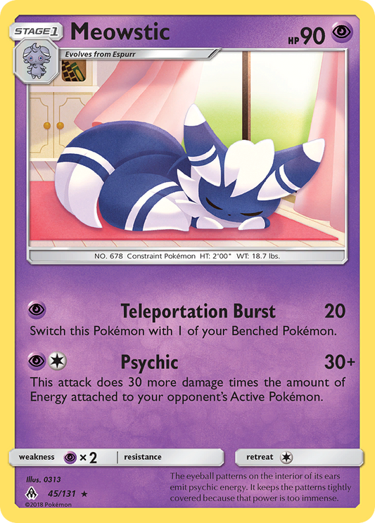 Meowstic 45/131 Rare | Forbidden Light | Pokemon Card