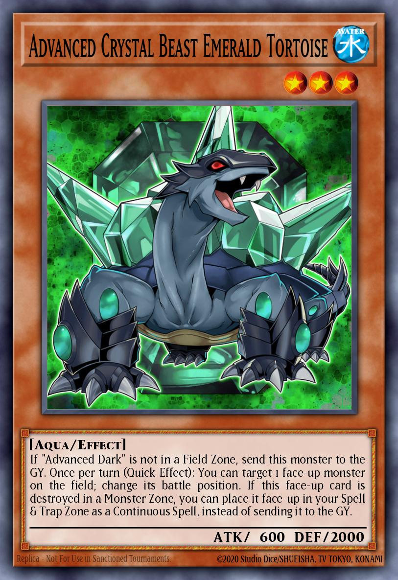 Advanced Crystal Beast Emerald Tortoise - BLCR-EN012 Secret Rare | Yu-Gi-Oh! Card