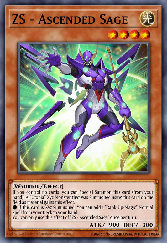 ZS  Ascended Sage - MP22-EN059 Prismatic Secret Rare | Yu-Gi-Oh! Card