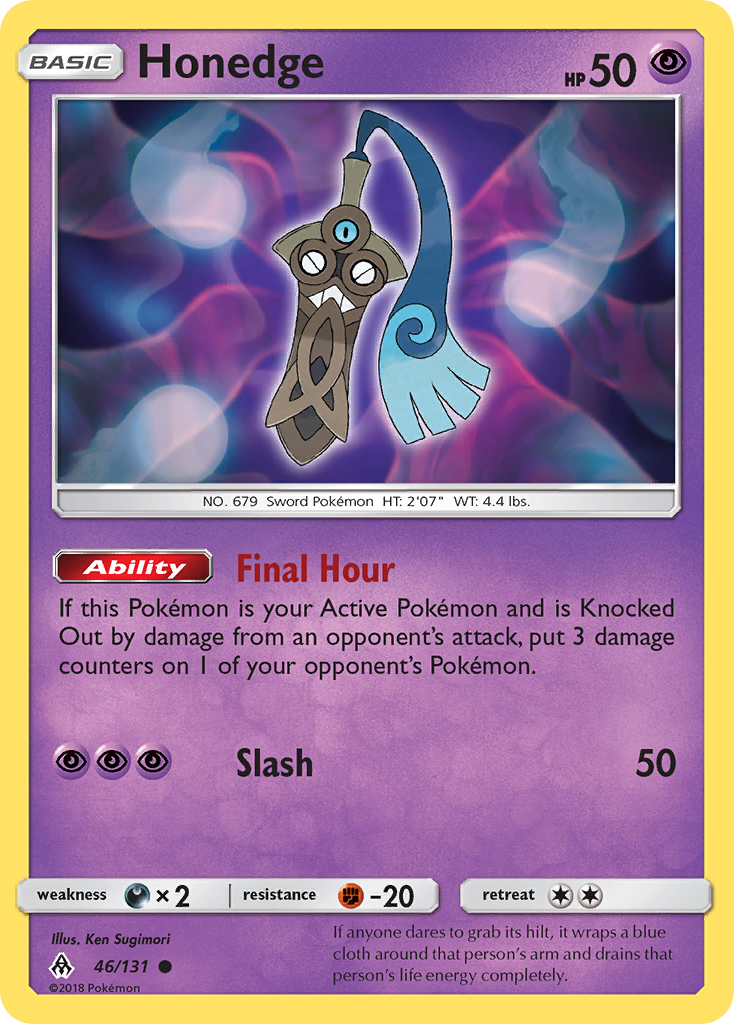 Honedge 46/131 Common | Forbidden Light | Pokemon Card