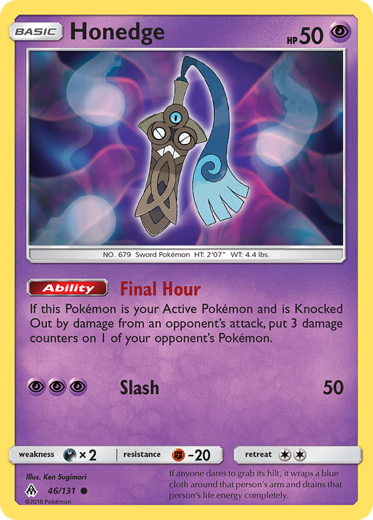 Honedge 46/131 Common | Forbidden Light | Pokemon Card