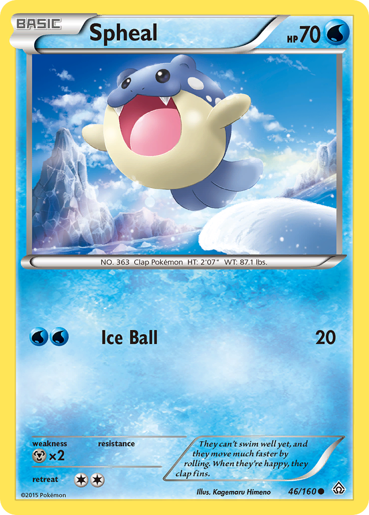 Spheal 46/160 Common | Primal Clash | Pokemon Card