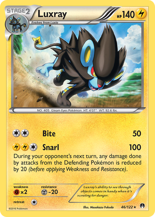 Luxray 46/122 Rare | BREAKpoint | Pokemon Card