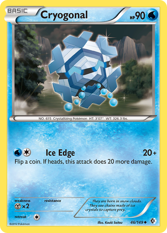 Cryogonal 46/149 Uncommon | Boundaries Crossed | Pokemon Card