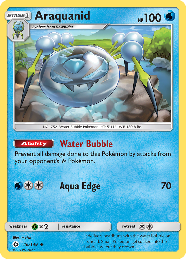 Araquanid 46/149 Uncommon | Sun & Moon | Pokemon Card