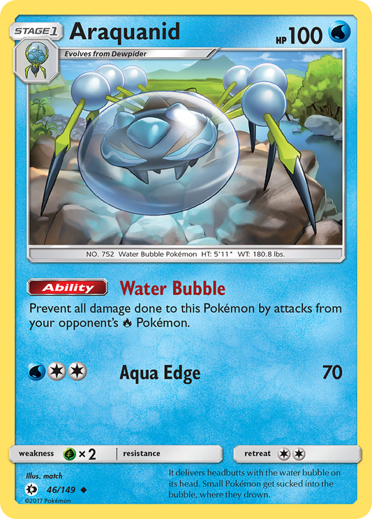 Araquanid 46/149 Uncommon | Sun & Moon | Pokemon Card