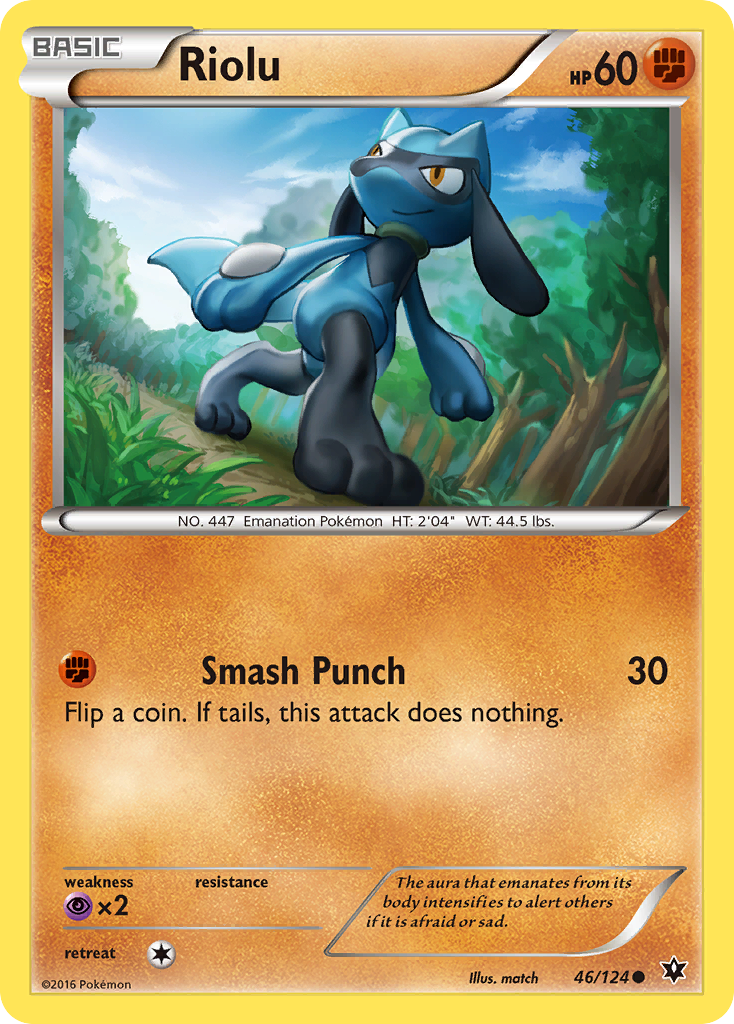 Riolu 46/124 Common | Fates Collide | Pokemon Card