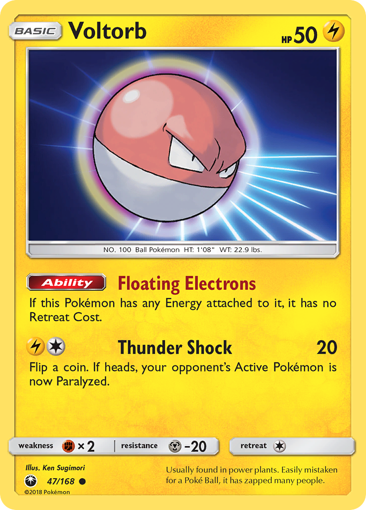 Voltorb 47/168 Common | Celestial Storm | Pokemon Card