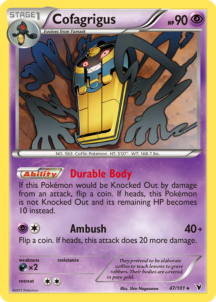 Cofagrigus 47/101 Rare | Noble Victories | Pokemon Card