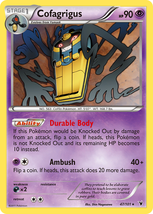 Cofagrigus 47/101 Rare | Noble Victories | Pokemon Card