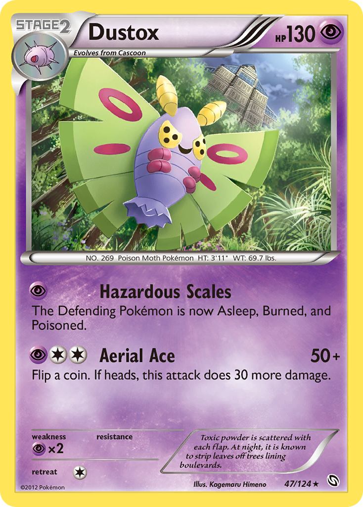 Dustox 47/124 Rare | Dragons Exalted | Pokemon Card