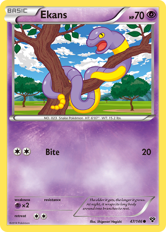 Ekans 47/146 Common | XY | Pokemon Card