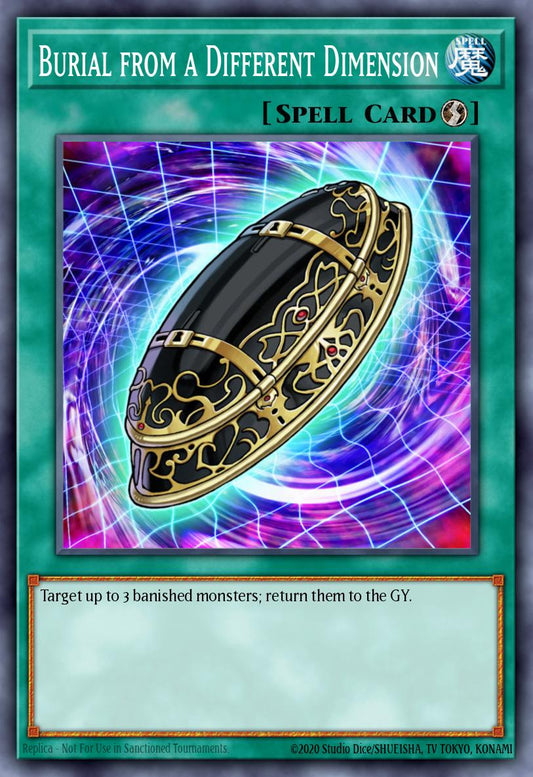 Burial from a Different Dimension - MAZE-EN057 Rare | Yu-Gi-Oh! Card