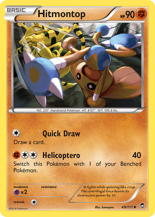 Hitmontop 49/111 Uncommon | Furious Fists | Pokemon Card