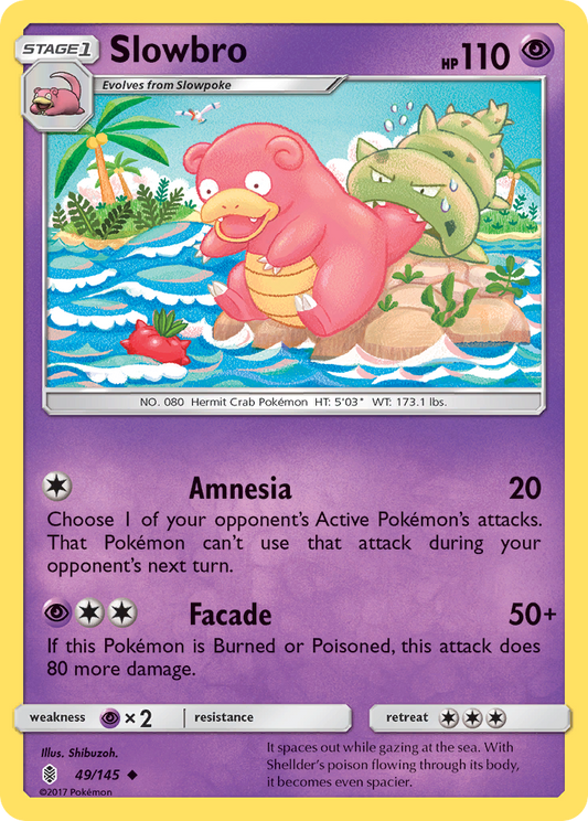 Slowbro 49/145 Uncommon | Guardians Rising | Pokemon Card