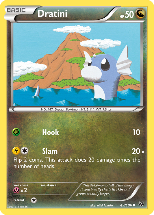 Dratini 49/108 Common | Roaring Skies | Pokemon Card