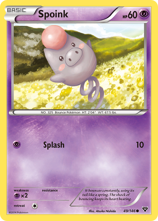 Spoink 49/146 Common | XY | Pokemon Card