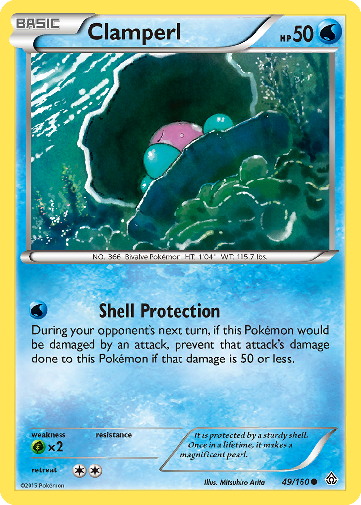 Clamperl 49/160 Common | Primal Clash | Pokemon Card