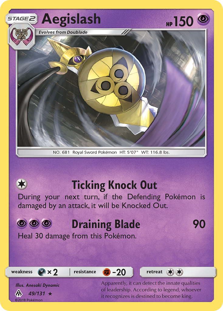 Aegislash 49/131 Rare | Forbidden Light | Pokemon Card