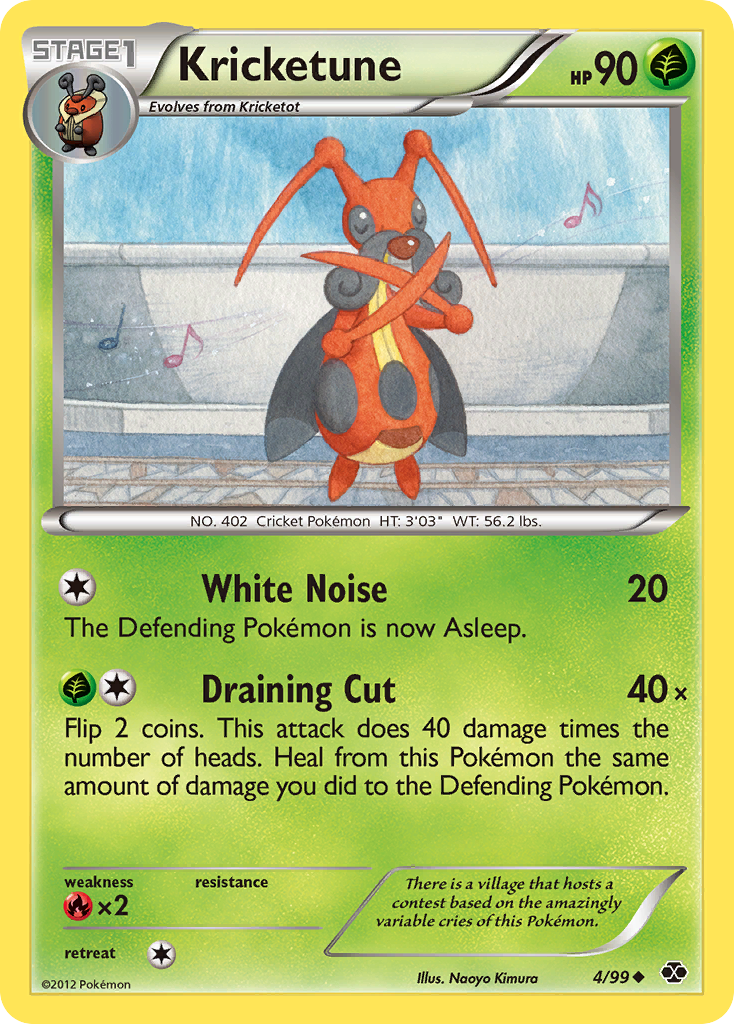 Kricketune 4/99 Uncommon | Next Destinies | Pokemon Card