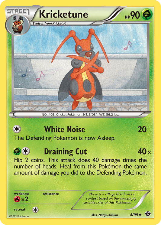 Kricketune 4/99 Uncommon | Next Destinies | Pokemon Card